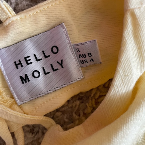 Hello Molly Loving Her Style Dress in Butter Yellow Size Small US 4 - Picture 5 of 6